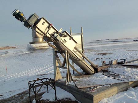 Корпусная шнековая механическая решетка очистки стоков